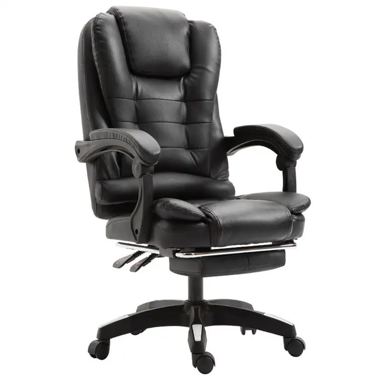 Comfortable Height Adjustable Leather Executive Office Furniture Boss Chair