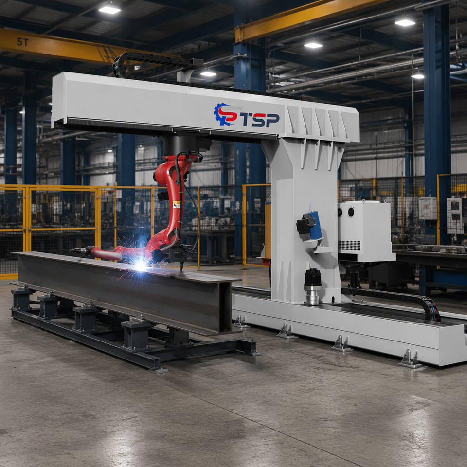 Weight Less Machine Teachless Gantry Overhead Robotic Arc Welder Machine for H-Beam Steel ...