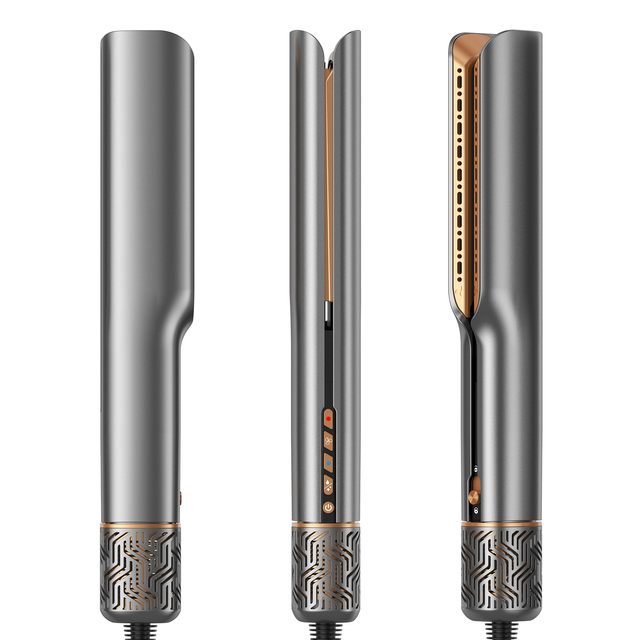 New 2 in 1 High Speed Hair Dryer Heat-Up Hair Flat Iron Negative Ion Hair Straightener Multi Styler Tools