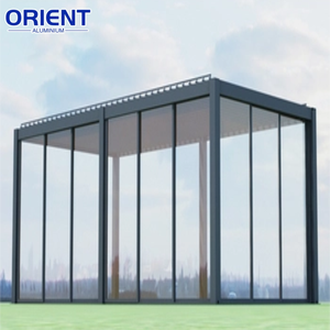 Pérgola <span class=keywords><strong>techo</strong></span> con persianas ajustables impermeable jardín motorizado pabellón y Gazebo aluminio giratorio lujo personalizado al aire libre - Product Image 3