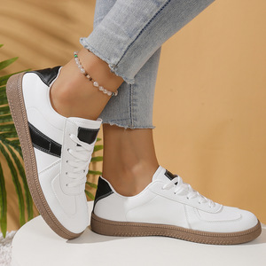 Nuevo modelo de zapatos Dechen - zapatillas blancas de suela blanda para mujer, zapatos deportivos casuales retro, zapatos de plataforma con suela plana, zapatos individuales para mujer - Product Image 5