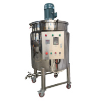 Cuve de mélange en acier inoxydable avec agitateur, machine à fabriquer du savon liquide, mélangeur, machine à fabriquer des cosmétiques, équipement de mélange
