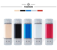 Flash Drive USB 3.0 Logo kustom, stik memori OTG Tipe C 128GB kapasitas dengan pilihan dari 2GB 128GB