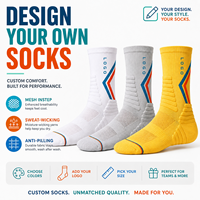 Chaussettes de sport personnalisées pour le basketball, de haute qualité, respirantes et résistantes à l'usure, pour hommes