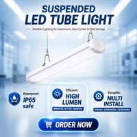 Lampe LED YunJing tout plastique, triple protection (étanche, anti-poussière, antichoc), indice IP65, pour salle blanche médicale et esthétique