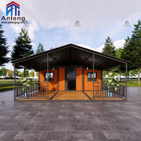 Maisonnette modulaire extensible en acier, design de mur isolé, certifiée pour une utilisation résidentielle et commerciale