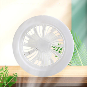 E27 uzaktan kumanda 360 derece rotasyon Fan lambası LED ışıkları ile sessiz tavan vantilatörleri yatak odası oturma odası iç için - Product Image 3