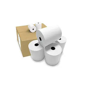 Rolos Térmicos Brancos de Alta Qualidade para Impressoras de Recibos POS 80mm x 80m 55gsm 60 Rolos Atacado Rolo De Papel