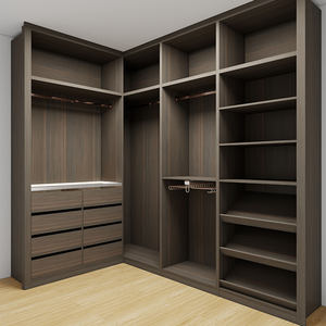 איכות גבוהה עמיד למים בסגנון מינימליסטי מודרני עץ משפחה רב-אחסון שטח ארון בגדים - Product Image 6