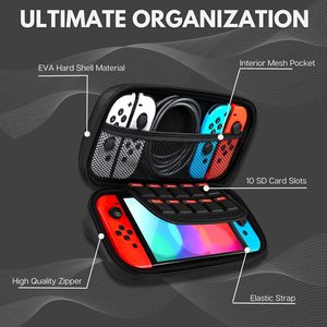 Estuche de transporte de viaje, bolsa protectora de carcasa dura de EVA para cartuchos de <span class=keywords><strong>juegos</strong></span> para bolsa de consola Switch para <span class=keywords><strong>Nintendo</strong></span> Switch - Product Image 5
