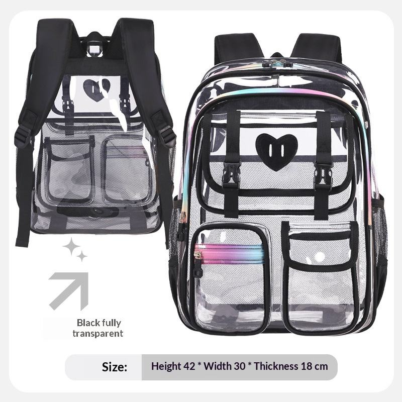 Black fully see-through - 42cm*30cm*18cm