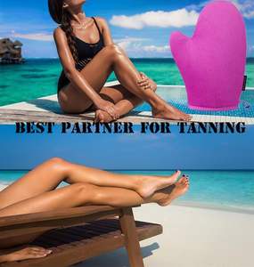 Nouvelle mode <span class=keywords><strong>gant</strong></span> d'applicateur <span class=keywords><strong>autobronzant</strong></span> en velours de soie doux gants de lotion pour le corps végétalien - Product Image 6