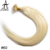 Extension de Cheveux Humains Nano Bead/Nano Link/Nano Tip à Anneau, Lisse Soie, Pré-Collée, Cheveux Remy