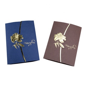 Factory Wholesale Custom Luxury Gold Foil 3d Wedding Invitation <strong>Card</strong> and Happy Birthday <strong>Greeting</strong> <strong>Cards</strong> with Envelope - Product Image 3