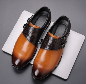 Scarpe Eleganti da Uomo <span class=keywords><strong>AHMED</strong></span> con Rialzo Interno, Suola Spessa in Metallo, Antiscivolo, Resistenti all'Usura, Leggere, in PU, Stile Oxford, per Ufficio e Cerimonie - Product Image 3