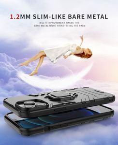 Funda Cargadora Inalámbrica Magnética de Lujo para 15/14/13/12 Pro Max, Soporte de Anillo, Soporte, Antigolpes, Material TPU+PC, Negro - Product Image 2