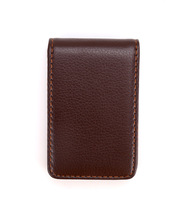 Tempat Kartu Nama Kulit Magnetik Logo Kustom Dompet Kartu Kulit PU Portabel Kantor Perusahaan
