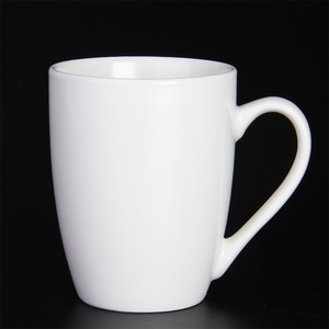 Taza de Cerámica Lisa al por Mayor, Taza de Café de Porcelana de 350 ml y 12 oz con Asa - Product Image 1