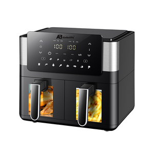 ANBOLIFE <span class=keywords><strong>Friteuse</strong></span> à air électrique domestique à <span class=keywords><strong>double</strong></span> chambre et écran tactile, capacité 8,0 L, classe énergétique, vente en gros usine pour les foyers - Product Image 1