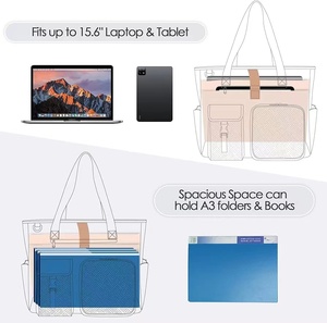 Bolsa de Mano Grande <span class=keywords><strong>para</strong></span> Portátil de Poliéster, Venta Caliente 2024, Maletín Casual <span class=keywords><strong>para</strong></span> Profesores, <span class=keywords><strong>para</strong></span> la Escuela y el Trabajo, con Compartimento <span class=keywords><strong>para</strong></span> Uso en Invierno y Primavera - Product Image 3