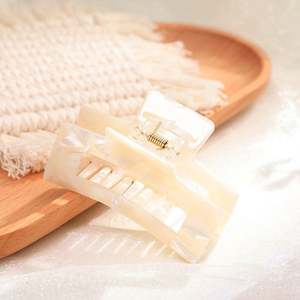 Magnifiques pinces à cheveux en plumes et perles, 6 cm, multicolores, en acrylique, pour filles - Product Image 6