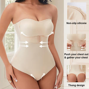 Vanfound – Culotte gainante personnalisée en nylon respirant à haute compression pour femme, effet ventre plat intégral, style colombiana avec logo à la taille - Product Image 1