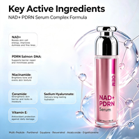Soin de la peau coréen, sérum NAD+ PDRN, vente en gros, étiquette privée, anti-âge, essence faciale à l'ADN de saumon, réparation de la peau, éclaircissant, 50 ml