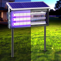 Lámpara Solar Antimosquitos para Exteriores, Impermeable IP65, para Jardín, Villa, Terraza, Césped, Granja, con Sensor de Radar, Atrapa Insectos