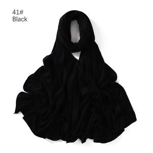 Sıcak satış kadın forması başörtüsü 170*70cm anında arap müslüman tasarım malezya pamuk Modal uzun eşarp dört sezon için - Product Image 6