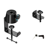 Support de microphone durable de qualité avec câble trou caché et support de téléphone support de tablette pc en option pour le montage sur table de bureau