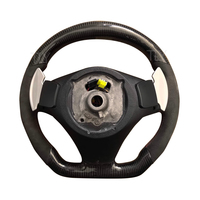 Volant en cuir personnalisé avec finition carbone pour BMW E90 E92 E82 E87 E88 E81 M3 Série E, accessoire intérieur adaptable à la voiture