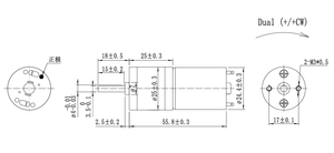 Futech Motor FT-25RGM370-217K DC 3,7V 14U/min 0,2Nm Kleiner Metallgetriebemotor für Hühnerstall-Türen - Product Image 2