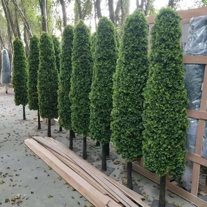 Seto Artificial de Alta Calidad <span class=keywords><strong>para</strong></span> Decoración, Plantas Topiarias, Bonsái Artificial de Thuja/Árbol de Ciprés Artificial <span class=keywords><strong>para</strong></span> Interiores y Exteriores - Product Image 5