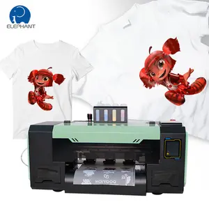 Impressora a jato de tinta multifuncional automática para impressão de camisetas, cabeça dupla, impressora i1600 xp600 A3 DTF
