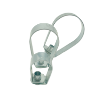 Colliers de suspension pivotants de haute qualité en fer galvanisé/acier inoxydable, forme poire, pour tuyaux métriques et impériaux