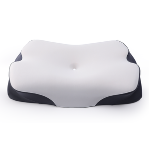 Nouvel oreiller ergonomique pour le sommeil sur le côté en soie solide/géométrique, soutien du cou, oreiller cervical en mousse à mémoire de forme, housse d'oreiller amovible - Product Image 1