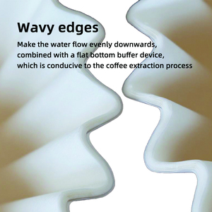 Filtro de Café Cónico de Papel Clásico, Ecológico y Desechable, con Orejeras <span class=keywords><strong>para</strong></span> Colgar, de Grado Alimenticio, Portátil, de Alta Calidad, Fácil de Usar y <span class=keywords><strong>Limpiar</strong></span> - Product Image 5
