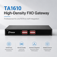 Yeastar TA1610 VoIP Gateway 16 Port FXO Prosesor TI Panggilan Bersamaan Penuh Sistem Telepon IP Analog Stabil Tingkat Operator untuk Kantor