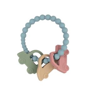 Caliente nuevo juguete suave forma de ballena bebé pulsera de silicona de grado alimenticio goma <span class=keywords><strong>calmante</strong></span> Barra de molienda mordida - Product Image 5