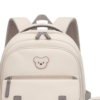 Ensemble de sacs à dos scolaires en cuir PU personnalisé 4 pièces, kit de sac d'école imperméable, trousse à crayons, sac à bandoulière pour enfants