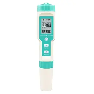 Medidor de pH 7 en 1 impermeable, medidor EC de temperatura, agua potable, piscina, probador de pH