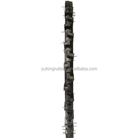 YT Factory 1600*80mm 1600*100mm pelek roda baja 63 inci roda traktor besi tanpa udara karet Solid tinggi digunakan ban ramping
