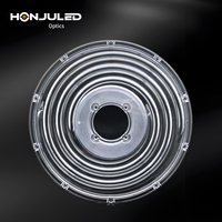 Lentilles optiques HONJU 260 mm pour PC, 60/90/120 degrés, pour éclairage industriel haute baie, réflecteurs de lentilles LED plano-concaves