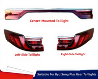 Pour BYD Song PLUS DMI EV : Ensemble de feux arrière avec feu de pare-chocs, feu antibrouillard et feu arrière traversant