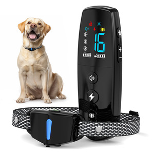 Dog Trainer Color Screen Remote <b>Control</b> <b>Bark</b> Suppressor Electric Shock Collar One-To-One Training Equipment For Pets - Product Image 4