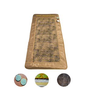 Almohadilla calefactora de turmalina de alta calidad, silla de masaje de piedra de Jade de germanio y colchón, cojín de aplicación corporal - Product Image 1