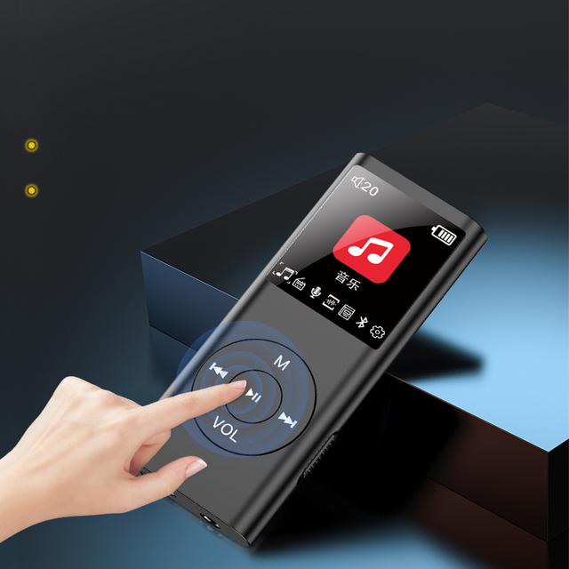 MP3 touch button player, high-quality Walkman, multi-functional media speaker, HiFi portable radio, 5.3 64GB