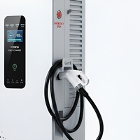 Station de recharge DC au sol 120 kW à double pistolet, chargeur rapide