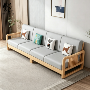 china supplier low cost customized huge stock ship immediately couche <b>sofa</b> new design <b>living</b> <b>room</b> furniture wood sectional <b>sofa</b> - Product Image 4
