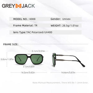 Gafas de Sol Unisex Grey Jack K008, Montura TR90, Lentes Polarizadas TAC con Protección UV400, Ligeras, Duraderas, para Deportes al Aire Libre - Product Image 1